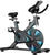 Indoor Cycling Bike, Silent Belt Drive Exercise Bike Stationary Bicycle with Steel Flywheel, Phone Holder, Adjustable Seat and Handlebar, Heart Rate Monitor