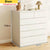 Multifunctional 6-Drawer Dresser for Bedroom Tallboy - Modern White Chest of Drawers with Large Capacity Storage for Living Room, Hallway, Entryway