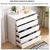 Multifunctional 6-Drawer Dresser for Bedroom Tallboy - Modern White Chest of Drawers with Large Capacity Storage for Living Room, Hallway, Entryway