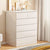 Multifunctional 6-Drawer Dresser for Bedroom Tallboy - Modern White Chest of Drawers with Large Capacity Storage for Living Room, Hallway, Entryway