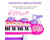 Kids Electronic Piano Pink 37-Key with Microphone & Stool