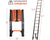 Multi-Purpose Telescopic Ladder Aluminum 3.8 Meter