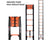 Multi-Purpose Telescopic Ladder Aluminum 3.8 Meter