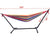 Double Hammock with 9 FT Stand, Space-Saving Steel Stand and Portable Carrying Bag for Outdoor or Indoor (Red Yellow)