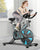 Indoor Cycling Bike, Silent Belt Drive Exercise Bike Stationary Bicycle with Steel Flywheel, Phone Holder, Adjustable Seat and Handlebar, Heart Rate Monitor