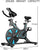 Indoor Cycling Bike, Silent Belt Drive Exercise Bike Stationary Bicycle with Steel Flywheel, Phone Holder, Adjustable Seat and Handlebar, Heart Rate Monitor